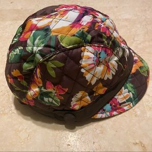 Vera Bradley Retired English Rose Newsgirl Cap